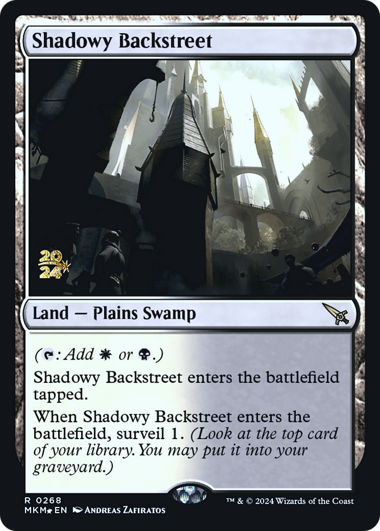 Shadowy Backstreet [Murders at Karlov Manor Prerelease Promos] | GnG Games