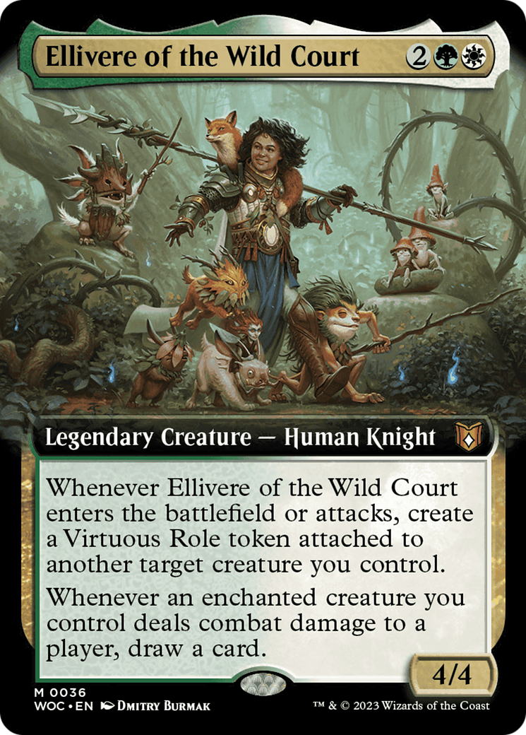 Ellivere of the Wild Court (Extended Art) [Wilds of Eldraine Commander] | GnG Games