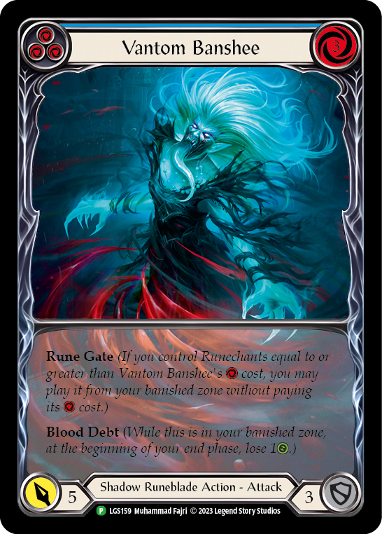 Vantom Banshee (Blue) (Extended Art) [LGS159] (Promo)  Rainbow Foil | GnG Games
