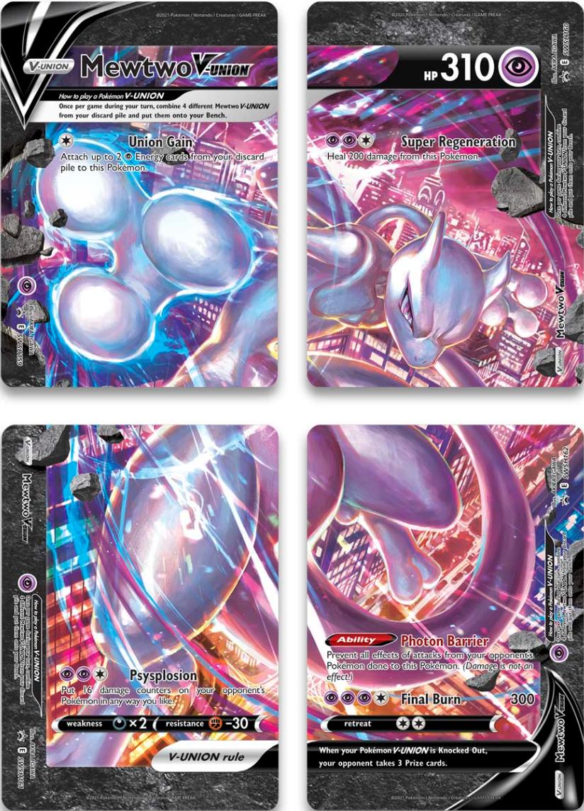 Mewtwo V-Union (Set of 4) [Sword & Shield: Black Star Promos] | GnG Games