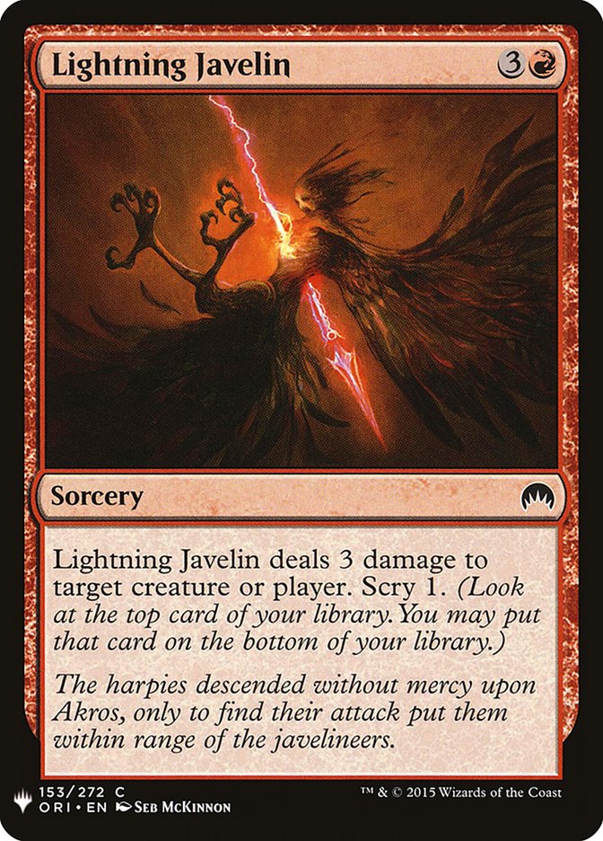 Lightning Javelin [Mystery Booster] | GnG Games