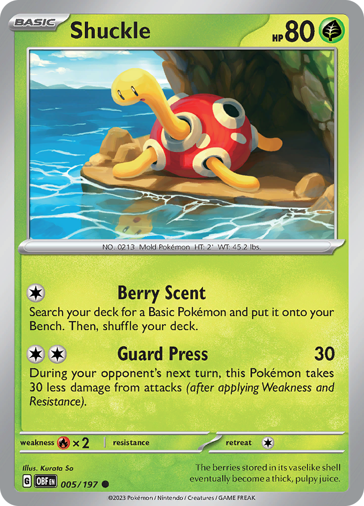 Shuckle (005/197) [Scarlet & Violet: Obsidian Flames] | GnG Games