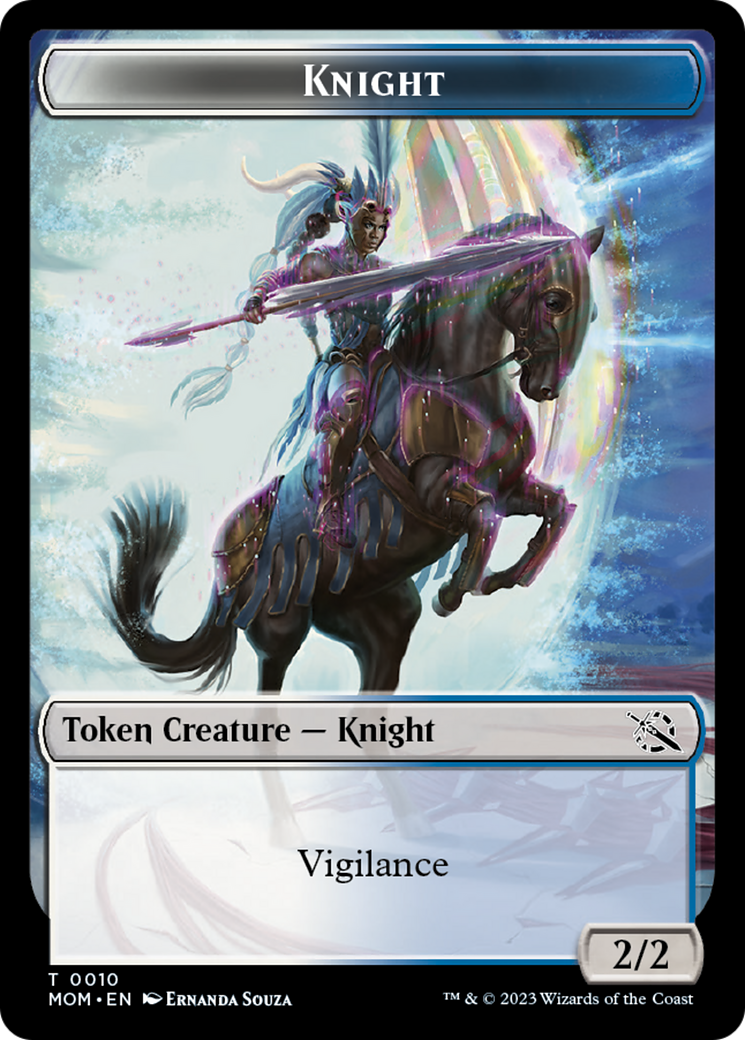 Phyrexian Myr // Knight Double-Sided Token [March of the Machine Tokens] | GnG Games