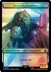 Alien // Alien Salamander Double-Sided Token (Surge Foil) [Doctor Who Tokens] | GnG Games