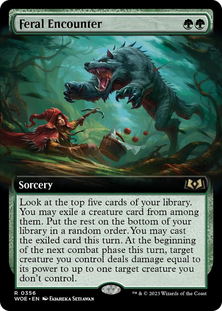 Feral Encounter (Extended Art) [Wilds of Eldraine] | GnG Games