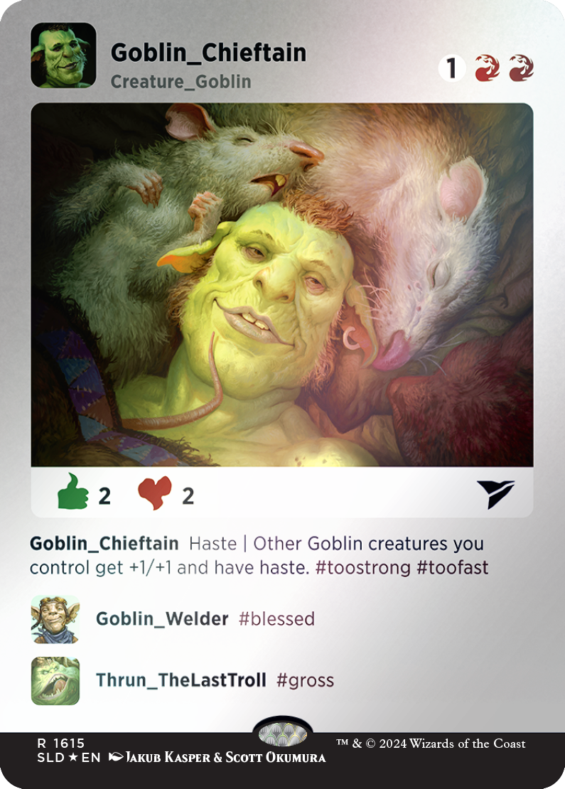 Goblin Chieftain (Rainbow Foil) [Secret Lair Drop Series] | GnG Games