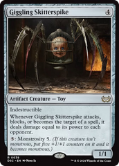 Giggling Skitterspike (Extended Art) [Duskmourn: House of Horror Commander] | GnG Games