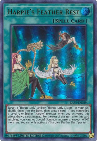 Harpie's Feather Rest [LART-EN029] Ultra Rare | GnG Games