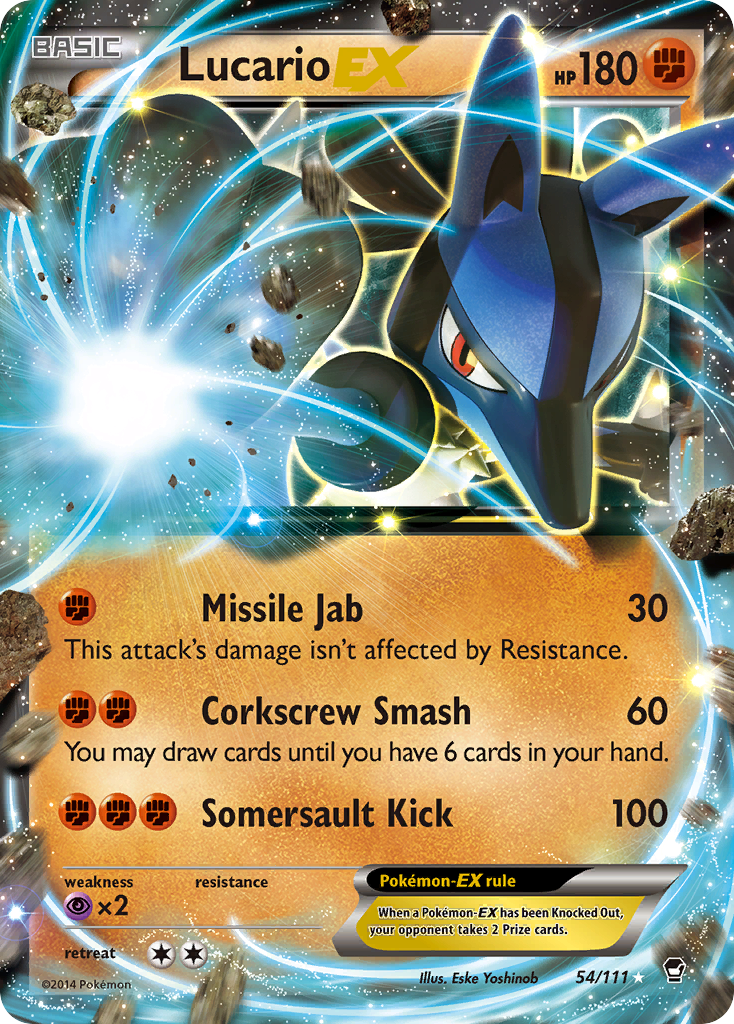 Lucario EX (54/111) [XY: Furious Fists] | GnG Games