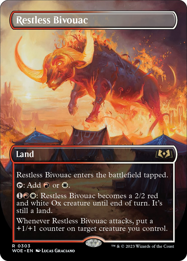 Restless Bivouac (Borderless Alternate Art) [Wilds of Eldraine] | GnG Games