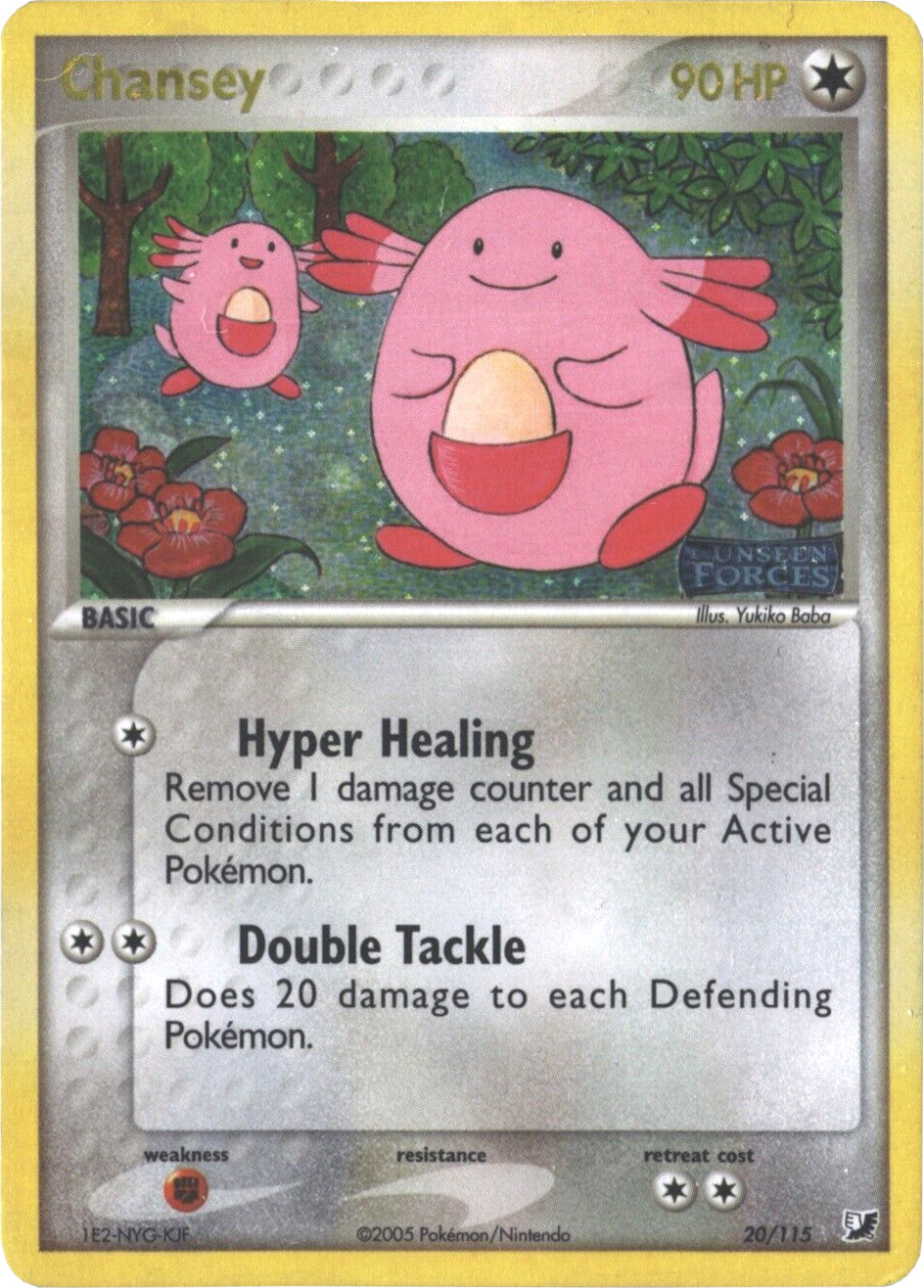 Chansey (20/115) (Stamped) [EX: Unseen Forces] | GnG Games