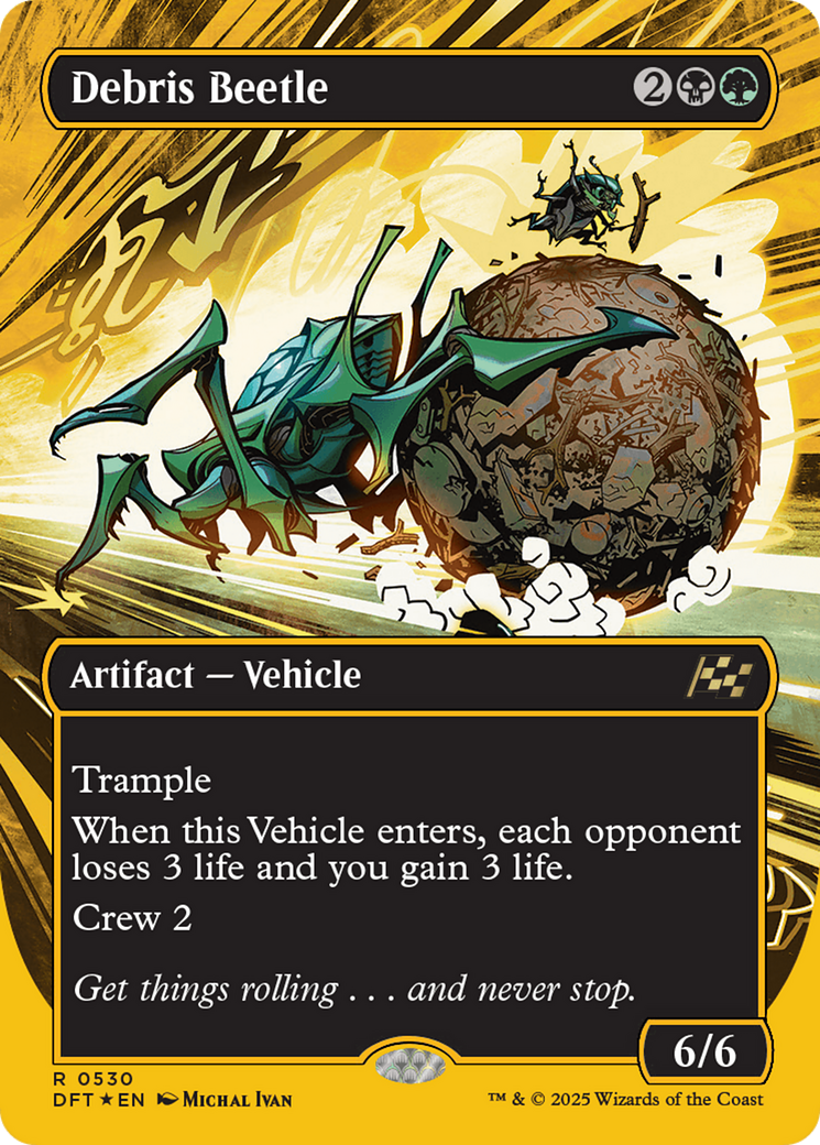 Debris Beetle (Borderless) (First-Place Foil) [Aetherdrift] | GnG Games