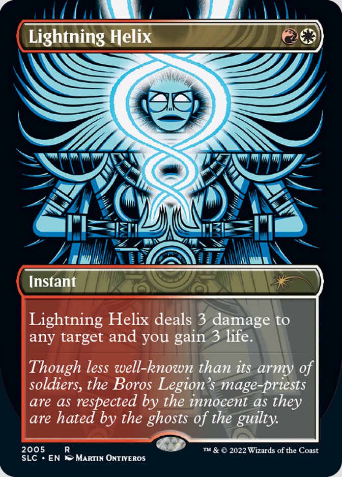 Lightning Helix (Borderless) [Secret Lair Countdown Kit] | GnG Games