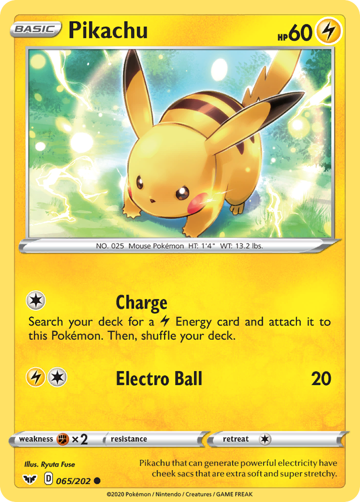 Pikachu (065/202) [Sword & Shield: Base Set] | GnG Games