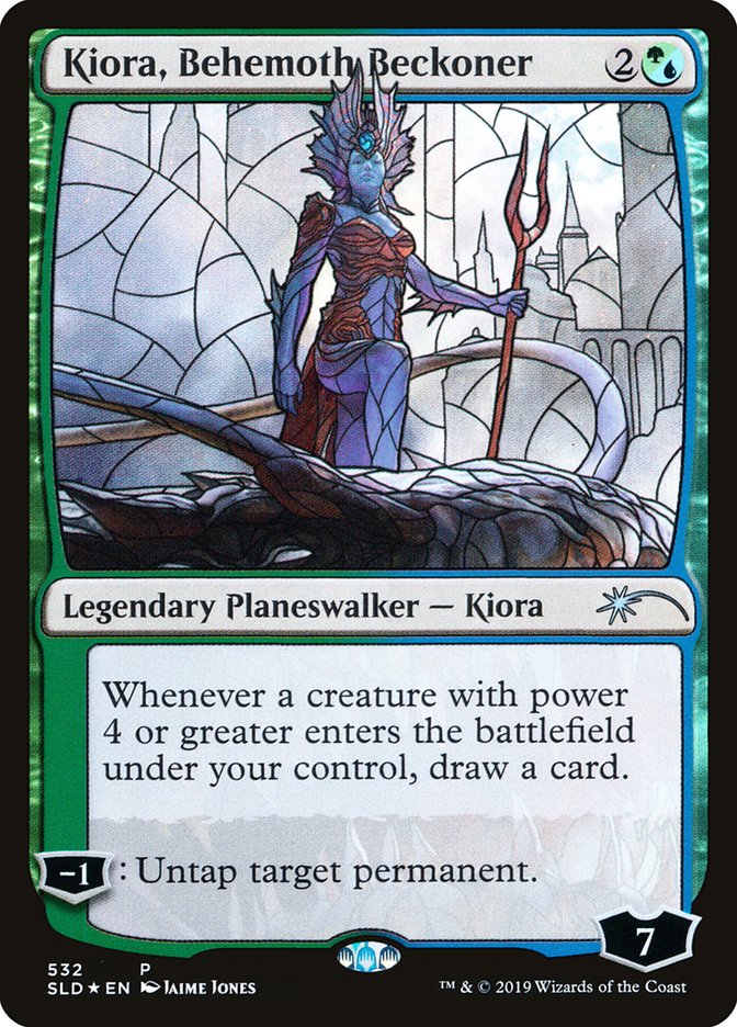 Kiora, Behemoth Beckoner (Stained Glass) [Secret Lair Drop Promos] | GnG Games