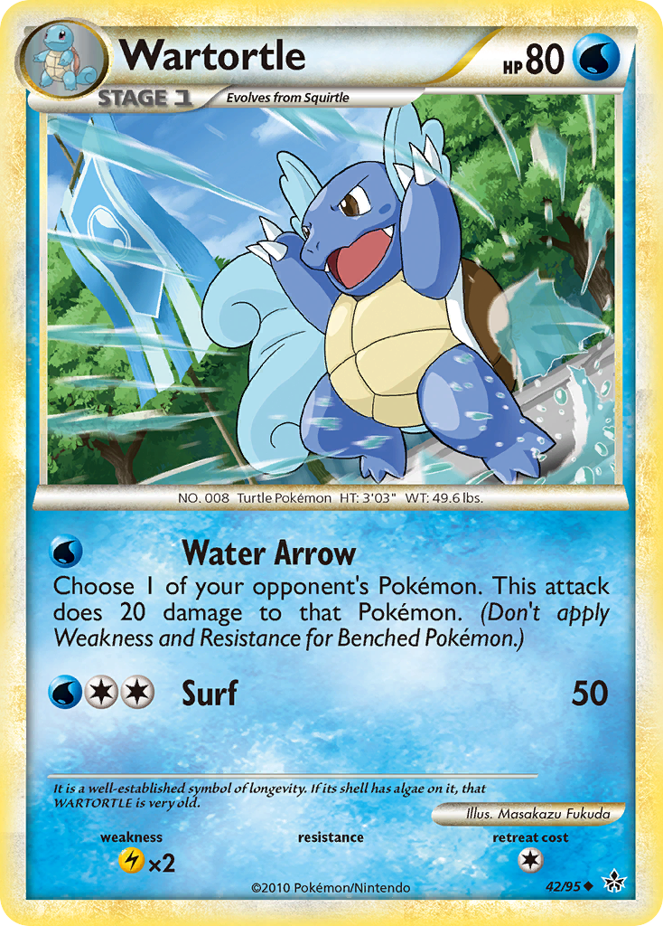 Wartortle (42/95) [HeartGold & SoulSilver: Unleashed] | GnG Games