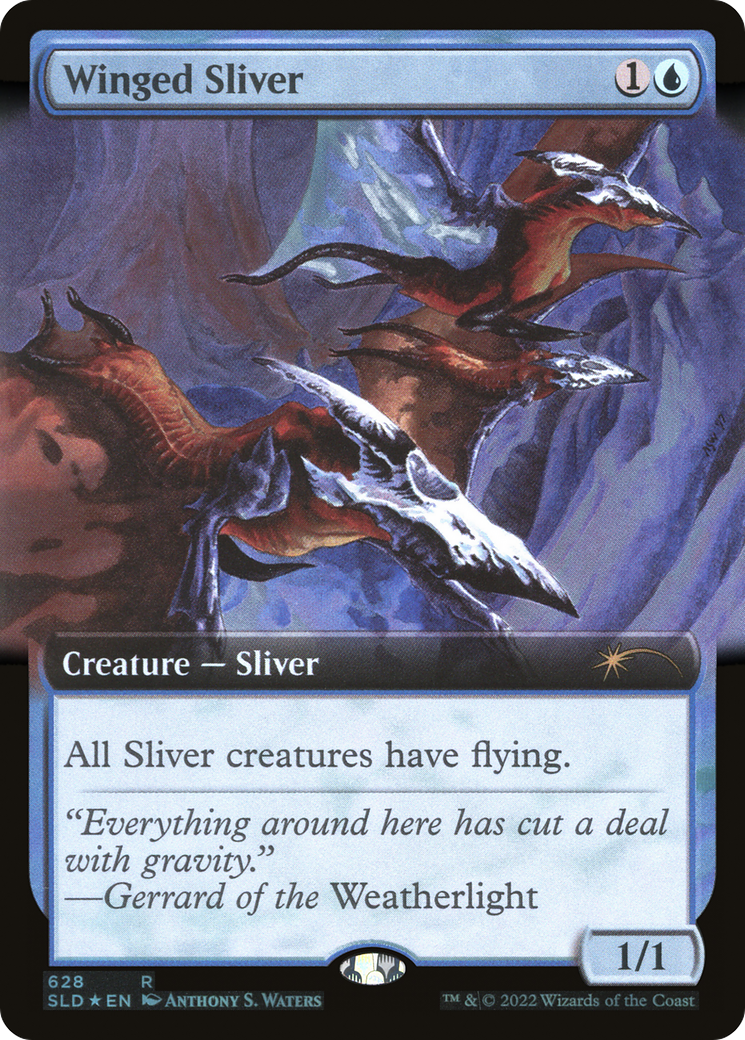 Winged Sliver (Extended Art) [Secret Lair Drop Promos] | GnG Games