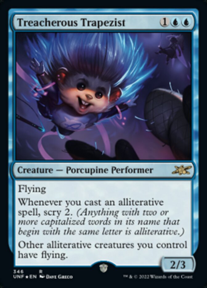 Treacherous Trapezist (Galaxy Foil) [Unfinity] | GnG Games