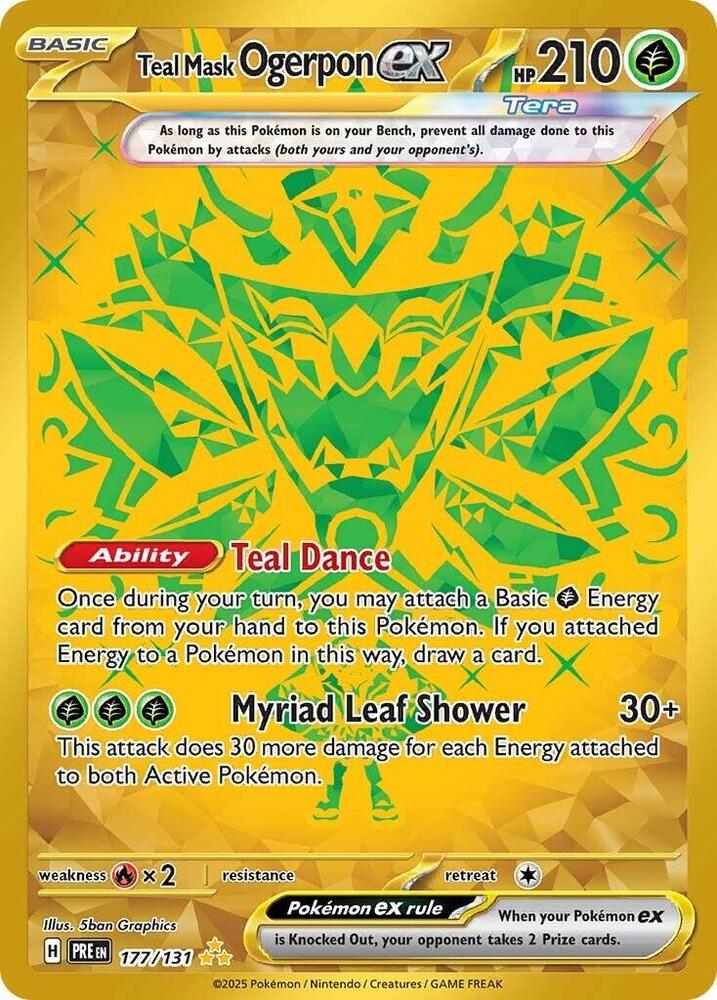 Teal Mask Ogerpon ex (177/131) [Scarlet & Violet: Prismatic Evolutions] | GnG Games