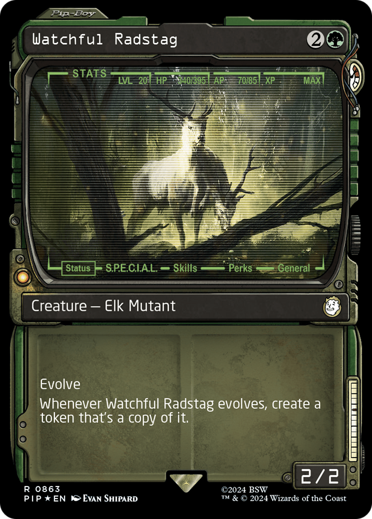 Watchful Radstag (Showcase) (Surge Foil) [Fallout] | GnG Games