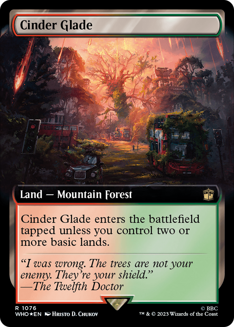 Cinder Glade (Extended Art) (Surge Foil) [Doctor Who] | GnG Games