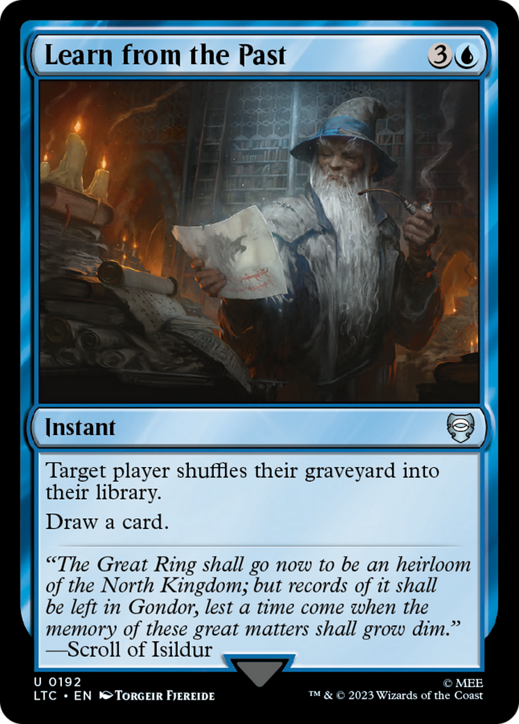 Learn from the Past [The Lord of the Rings: Tales of Middle-Earth Commander] | GnG Games