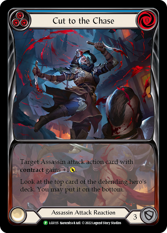 Cut to the Chase (Blue) [LGS115] (Promo)  Rainbow Foil | GnG Games
