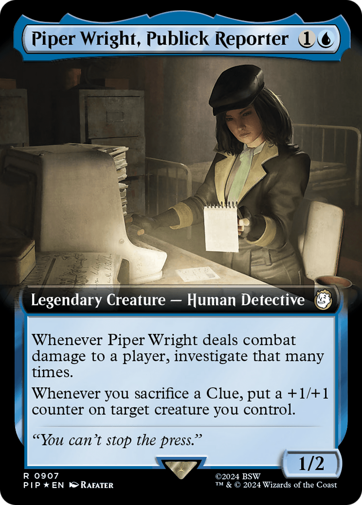 Piper Wright, Publick Reporter (Extended Art) (Surge Foil) [Fallout] | GnG Games