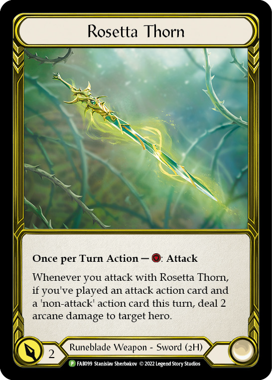 Rosetta Thorn (Golden) [FAB099] (Promo)  Cold Foil | GnG Games