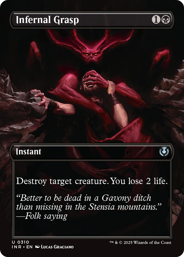 Infernal Grasp (Borderless) [Innistrad Remastered] | GnG Games