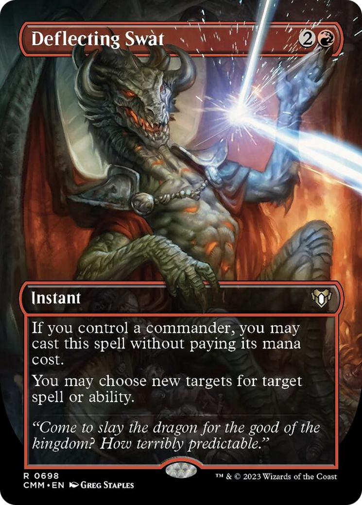 Deflecting Swat (Borderless Alternate Art) [Commander Masters] | GnG Games