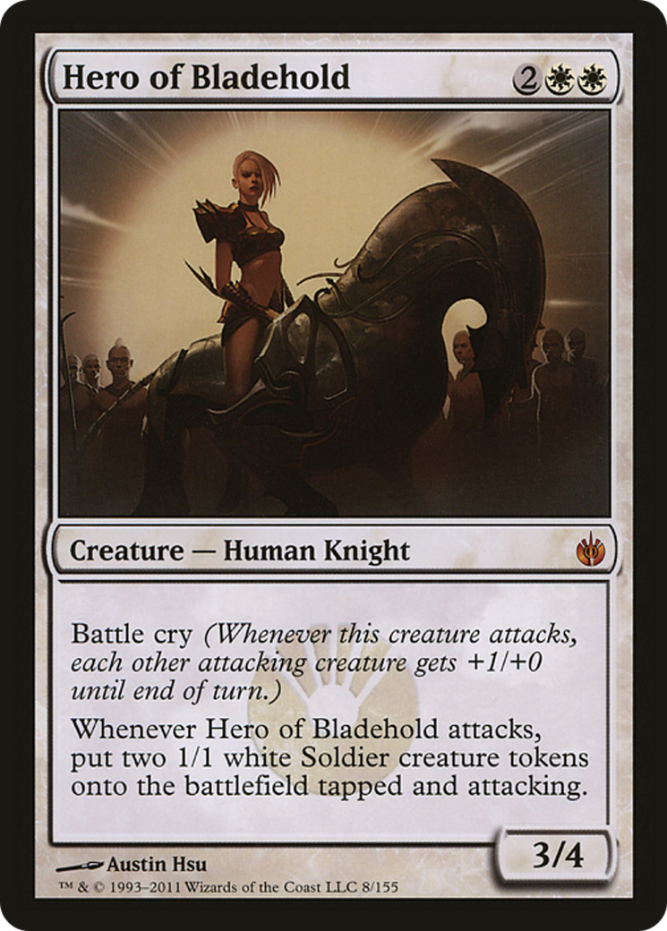 Hero of Bladehold (Mirrodin Besieged) (Oversized) [Oversize Cards] | GnG Games