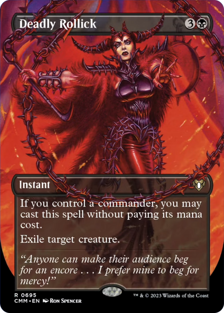Deadly Rollick (Borderless Alternate Art) [Commander Masters] | GnG Games