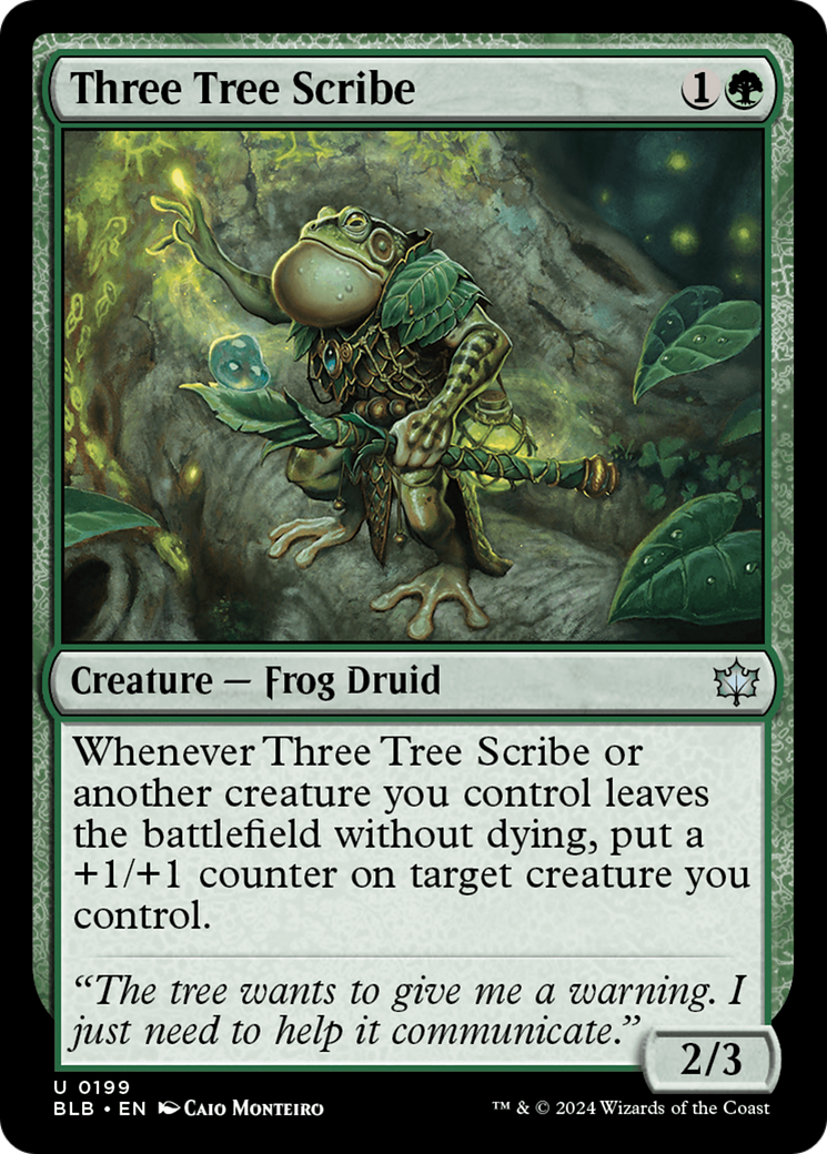 Three Tree Scribe [Bloomburrow] | GnG Games