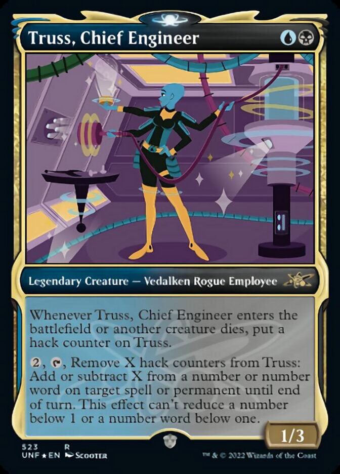 Truss, Chief Engineer (Showcase) (Galaxy Foil) [Unfinity] | GnG Games