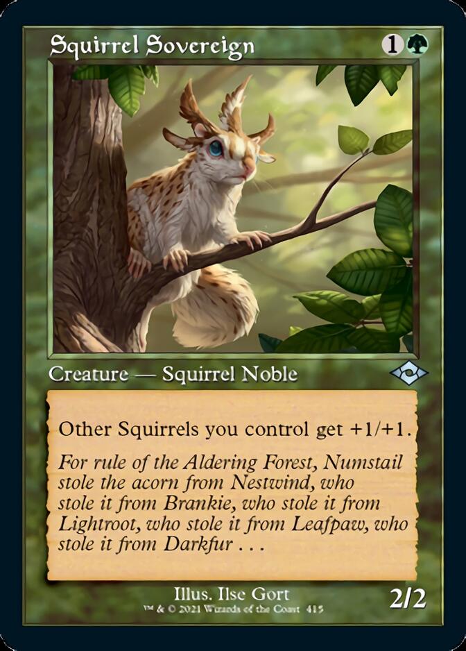 Squirrel Sovereign (Retro Foil Etched) [Modern Horizons 2] | GnG Games