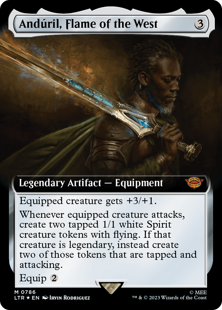 Anduril, Flame of the West (Extended Art) (Surge Foil) [The Lord of the Rings: Tales of Middle-Earth] | GnG Games