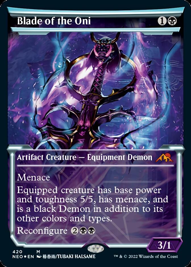 Blade of the Oni (Foil Etched) [Kamigawa: Neon Dynasty] | GnG Games