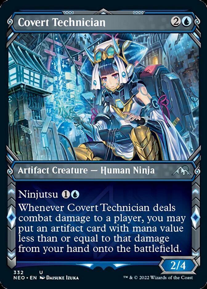 Covert Technician (Showcase Ninja) [Kamigawa: Neon Dynasty] | GnG Games