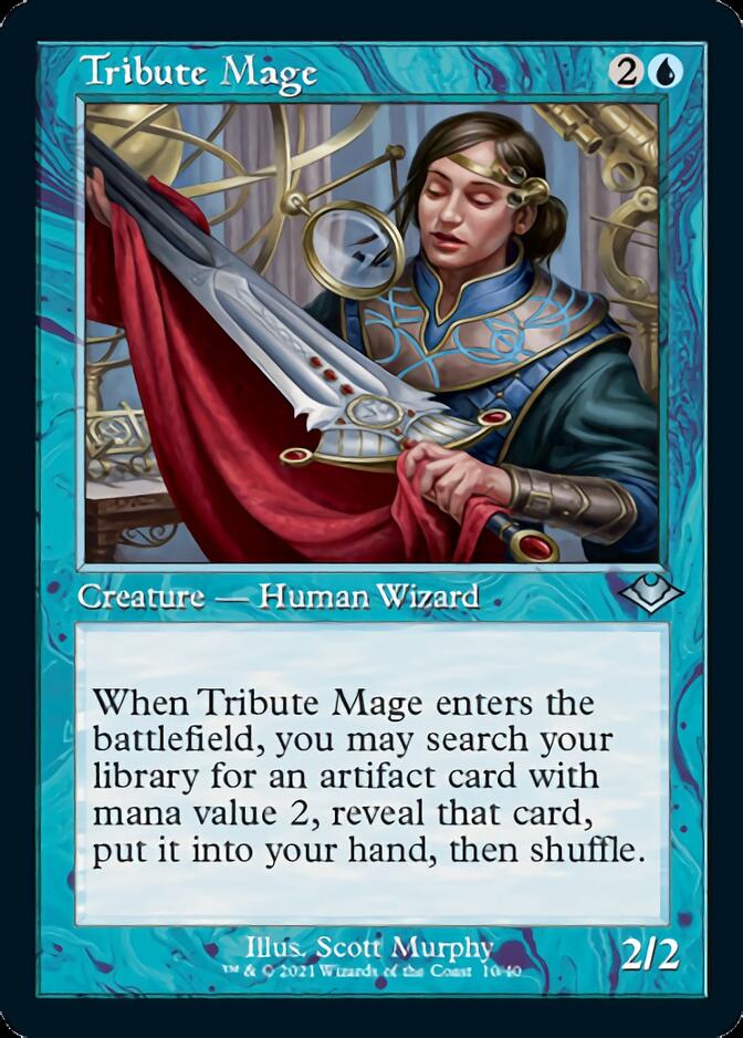 Tribute Mage (Retro Foil Etched) [Modern Horizons] | GnG Games