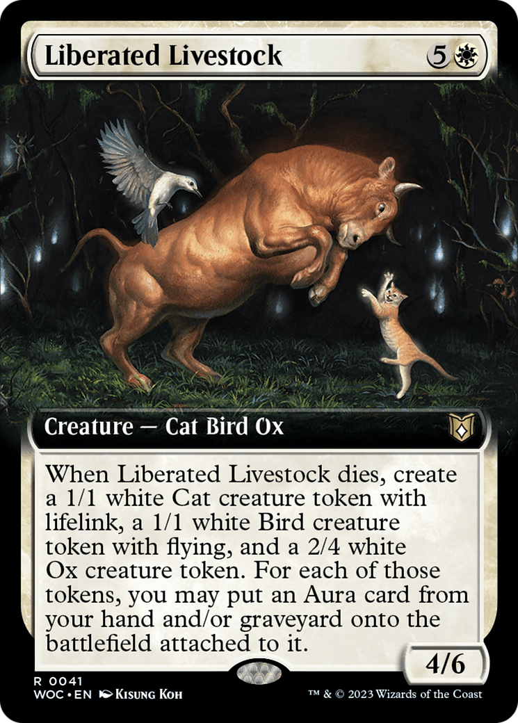 Liberated Livestock (Extended Art) [Wilds of Eldraine Commander] | GnG Games