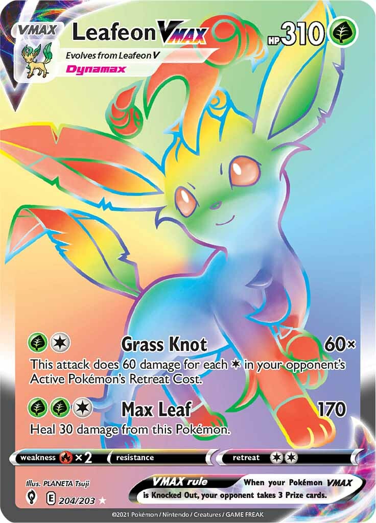 Leafeon VMAX (204/203) [Sword & Shield: Evolving Skies] | GnG Games