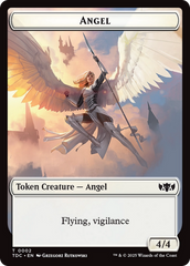 Angel // Spirit Double-Sided Token [Tarkir: Dragonstorm Commander Tokens] | GnG Games