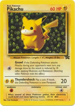 Pikachu (1) (Promo) [Wizards of the Coast: Black Star Promos] | GnG Games