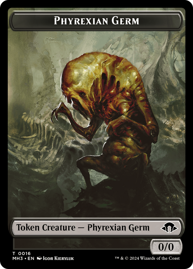 Phyrexian Germ // Spirit (0028) Double-Sided Token [Modern Horizons 3 Tokens] | GnG Games