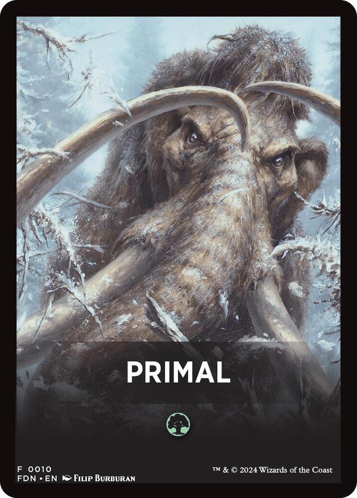 Primal Theme Card [Foundations Tokens] | GnG Games