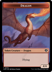 Dragon // Kor Ally Double-Sided Token [Commander Masters Tokens] | GnG Games