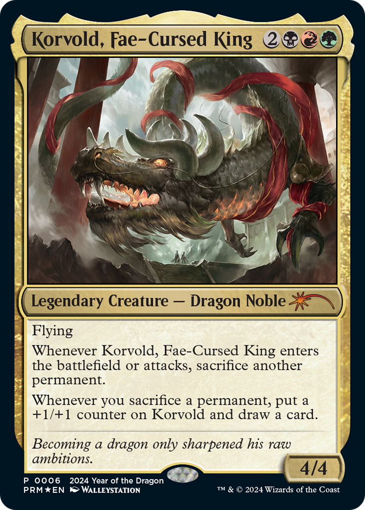 Korvold, Fae-Cursed King (Year of the Dragon 2024) [Standard Showdown Promos] | GnG Games