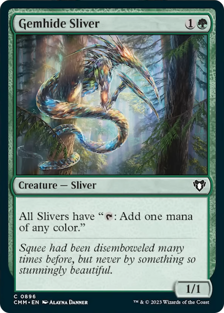 Gemhide Sliver [Commander Masters] | GnG Games