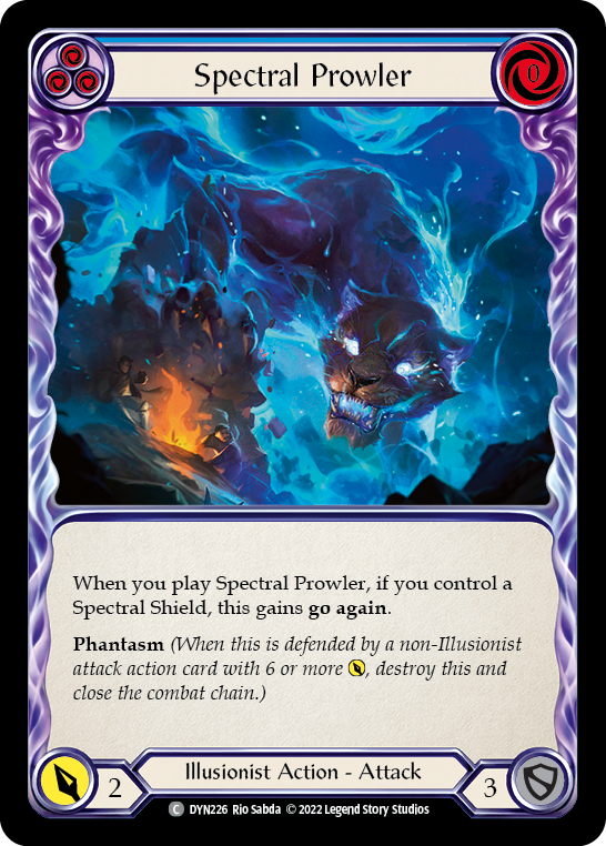 Spectral Prowler (Blue) [DYN226] (Dynasty)  Rainbow Foil | GnG Games